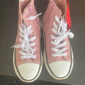 Steve Madden Pink High-Tops with White Accents